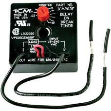 ICM Controls ICM203FB Delay On Break Timer With 6" Wire Leads