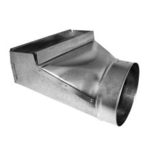 Southwark 243106-SW Duct Boot, Wall Stack, 6 in Dia, 3.25 in WD, 10 in LG, Steel