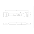 Daikin KER087A41 S21 Conversion Connector (Required for any Wired Controller)
