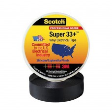 3M 80-6108-3383-4 Insulation Tape, 66 ft LG, 0.75 in WD, 7 mil THK, Black