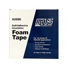 Mars 93506 Insulation Tape, Self Adhesive, 30 ft LG, 2 in WD, Black