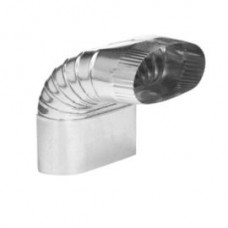 Southwark 1165 Duct Elbow, Vertical Oval, Shortway, 90 deg, 5 in, ASTM A653
