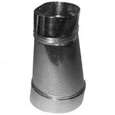 Southwark 1275 Duct Boot, Oval to Round Straight, 5 in Dia, 9.25 in LG