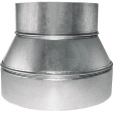 Southwark 5864 Duct Reducer, Tap, 6 in x 4 in, 28 gauge THK, Galv Steel