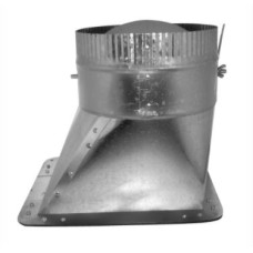 Southwark AT63WD10 Duct Collar, Take-Off, Rectangular, Side, 10 in Dia, Silver