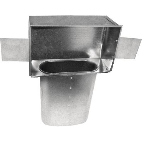 Southwark 1101046 Duct Pipe, Duct Stackhead, Oval, 10 in LG, 6 in WD ...