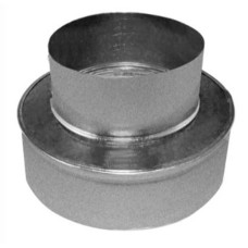 Southwark 5821210 Duct Reducer, 2 Pieces, Cap, 12 in x 10 in, No Crimp, Silver