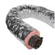 25 ft. R-8 Insulated Round Flexible Duct - Black or Silver Jacket