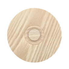 High Velocity SW-TRM-URO-F 2" Flat Edge Unfinished Red Oak Outlet Cover