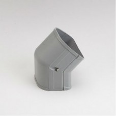 Fortress  LCFO92G 3-1/2" 45 Degree Gray Outside Vertical Elbow