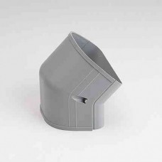 Fortress LCFO122G 4-1/2" 45 Degree Gray Outside Vertical Elbow
