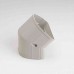 Fortress LCFO122I 4-1/2" 45 Degree Ivory Outside Vertical Elbow
