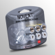 Novent 86690 Silver UNI Locking Refrigerant Cap Starter Kit 1/4" Thread R410A 6pk - NS-STARTPACK