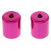 Novent 86682 Pink Locking Refrigerant Caps 1/4" Thread R410A 2pk - NP-R4102PK