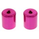 Novent 86682 Pink Locking Refrigerant Caps 1/4" Thread R410A 2pk - NP-R4102PK