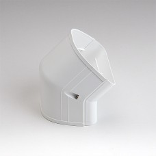 Fortress LCFO122W 4-1/2" 45 Degree White Outside Vertical Elbow