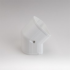 Fortress  LCFO92W 3-1/2" 45 Degree White Outside Vertical Elbow