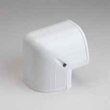 Fortress LCO122W 4-1/2" 90 Degree White Outside Vertical Elbow