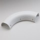 Fortress  LKS122W 4-1/2" 90 Degree White Long Sweep Elbow