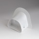 Fortress LP122W 4-1/2" White Soffit Inlet