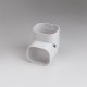 SlimDuct SC77W 2-3/4" White 90° Vertical Elbow 