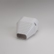 SlimDuct SEN140W 5-1/2" White End Fitting