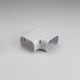 SlimDuct SK100W 3-3/4" White 90° Flat Elbow 