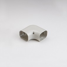 SlimDuct SK77W 2-3/4" White 90° Flat Elbow