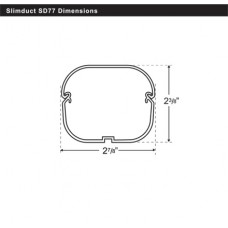 SlimDuct SD77I 78" x 2-3/4" Length of Ivory Line Set Ducting