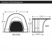Fortress LP122G 4-1/2" Gray Soffit Inlet