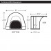 Fortress LP92W 3-1/2" White Soffit Inlet