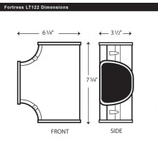 Fortress LT122W 4-1/2" White Tee