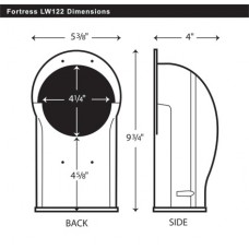 Fortress LW122I 4-1/2" Ivory Wall Inlet