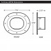 Fortress LWF122G 4-1/2" Gray Wall Flange 