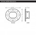 Fortress LWF92G 3-1/2" Gray Wall Flange 
