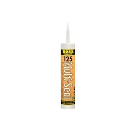 Boss 12501 Sealant, Building Construction, 10.1 oz Can, White, Paste