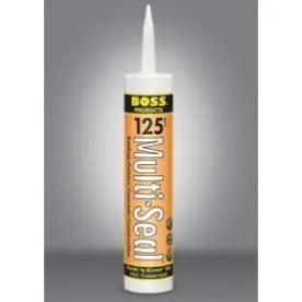 Boss 12513 Sealant, Building Construction, 10.1 oz Can, Alum Gray, 1.2