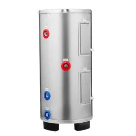 Chiltrix VCT19 19 Gallon Multi-Function Stainless Steel Vertical Buffer Tank 