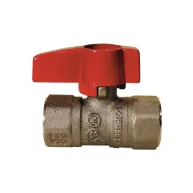 Dormont SBV-92-3232 Ball Valve, Straight, Gas, 0.5 in, FIP, Full, Brass