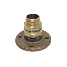 Flash Shield XR3TRM-11-CB Termination, Bronze Flange, 0.75 in, MNPT, Brass