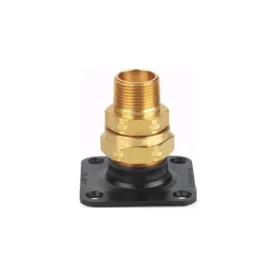 Flash Shield XR3TRM-11 Termination, Square Flange, 0.75 in, MNPT, Brass