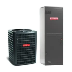 Goodman 3 Ton Heat Pump With Air Handler, 15 SEER2, 7.50 HSPF2