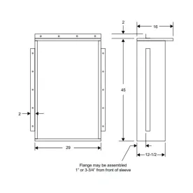 Magic Pack CA239 Wall Sleeve for HWC Model