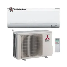 Mitsubishi MUZGL12NA + MSZGL12NA 12k Btu 23.1 SEER Outdoor Heat Pump