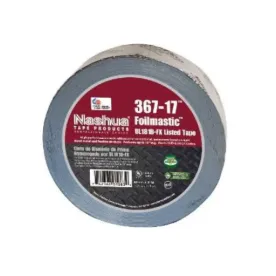 Nashua 367-17 3 Inch 100 Feet of Aluminum Foil Mastic Tape UL181B-FX Listed