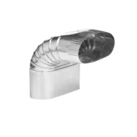 Southwark 1165 Duct Elbow, Vertical Oval, Shortway, 90 deg, 5 in, ASTM A653