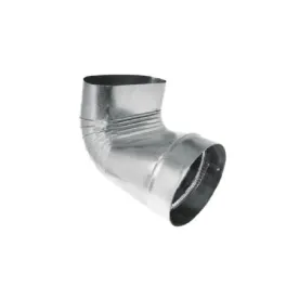 Southwark 1247 Duct Boot, Oval to Round Register, 7 in Dia, 9.5 in LG