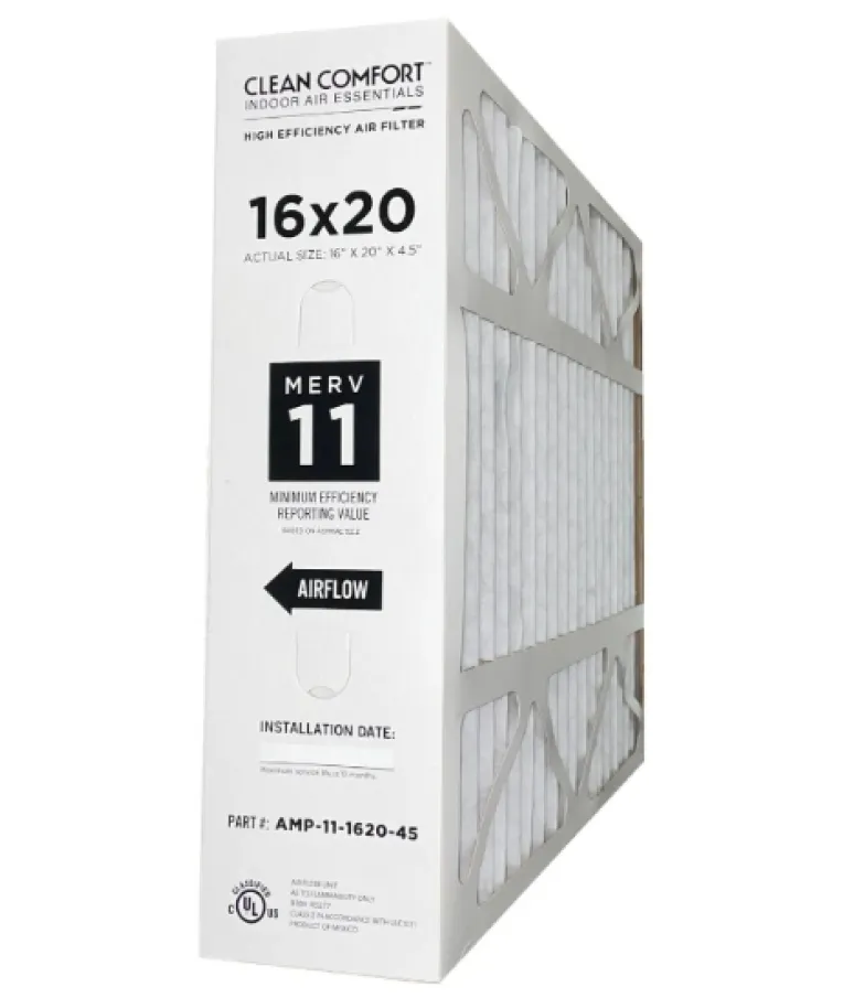 Clean Comfort Filter Rack Clean Comfort MERV 11 AMP Replacement Filter 16 x 25 x 4.5