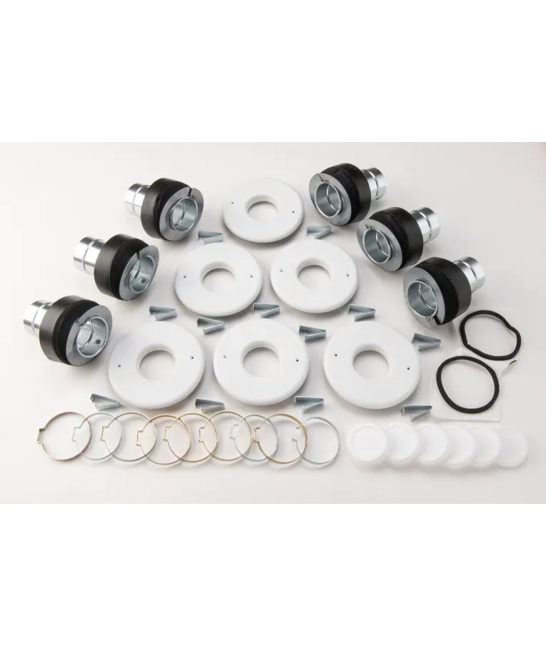 Universal Plenum Kit Unico UPC-89TFR6-6 2″, 1.5″ Fiberglass Plenum Install Kit - 6 Runs