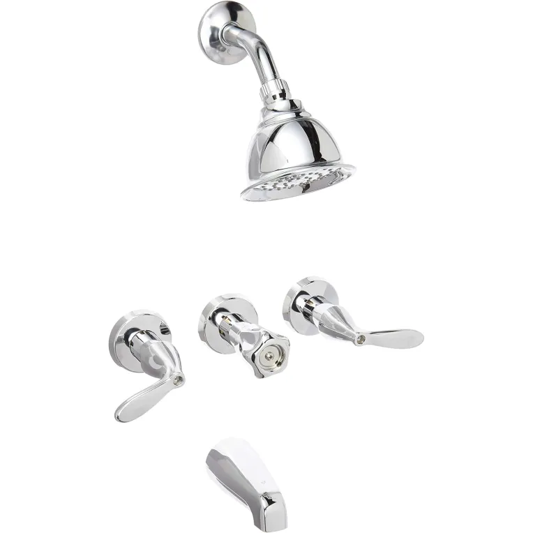 MW ♡ Moen 82663 Tub & Shower Trim, Chrome 3-Handle Lever & Knob 8